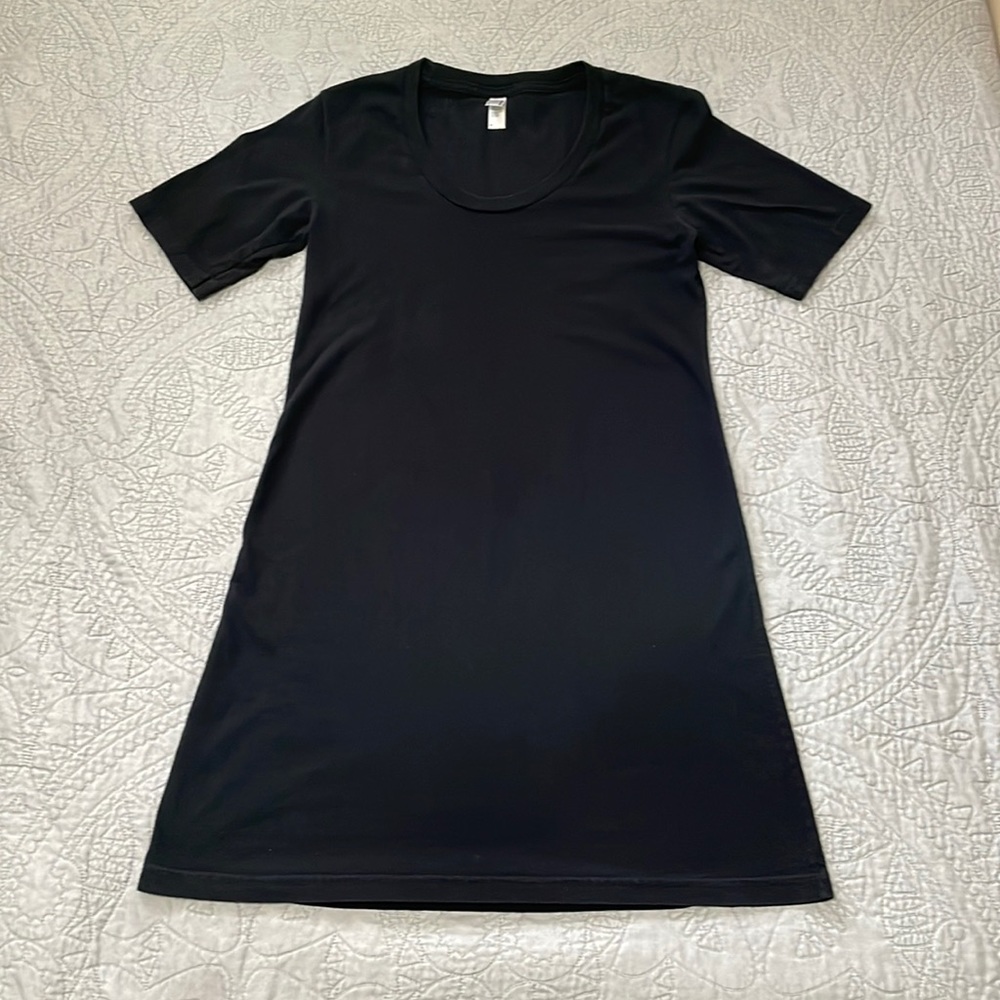 American Apparel Black T-Shirt Dress